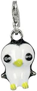 Charm baby penguin in steel by Charming Charms. Free shipping up to 30£