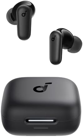 Soundcore P30i di Anker, auricolari senza fili con cancellazione del rumore forte e intelligente, bassi potenti, 45 ore di riproduzione, custodia e supporto per smartphone 2 in 1(Ricondizionato)