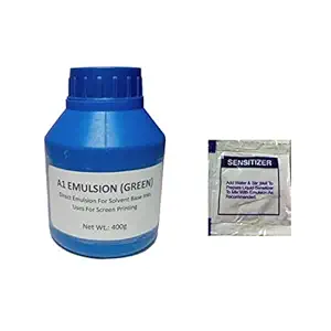 Screen Coating Emulsion (400g) with Sensitizer Pouch for Screen Printing Frame