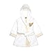 Steiff Unisex Baby Long Sleeve Bathrobe -  White - 9-12 Months