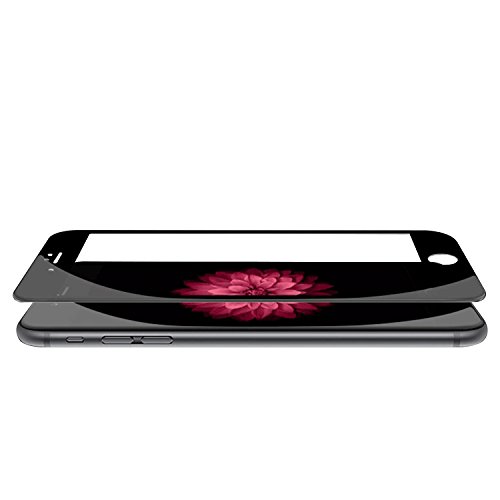 iPhone 6S Glasfolie, EnGive Vollglasfolie iPhone 6S Schutzglas Echtglasfolie Displayschutzfolie Panzerglas (iPhone 6s, Schwarz) - 4