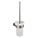 Produktbild Sanixa TA6212802 Hochwertige Badaccessoires Serie Oslo Aluminium matt gebürstet WC- Bürstengarnitur|rostfrei|Klobürsten-Halter Toilettenbürste Bad