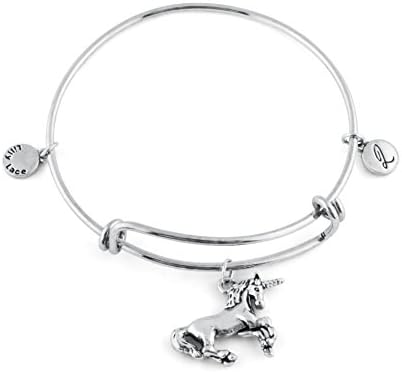LILLY LACE vintage silver women's jewelry bracelet with pendant for women and girls, beautiful retro bangle with charms, stylish fashion jewelry, women's jewelry, silver charm bracelet 6317