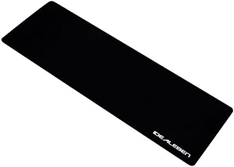 Idealeben Mouse Pad Waterproof Extra Large Size Gaming Mouse Mat with Non-slip Rubber Base Smooth Surface Keyboard Mat Black