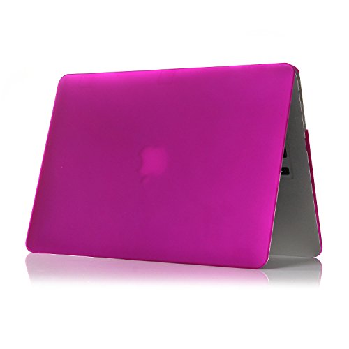 MacBook Air 13 Hülle, iNeseon Ultra Slim Plastik Leichte Hartschale Tasche Cover Case Schutzhülle für Apple MacBook Air 13″ 13.3″ Modell:A1466 und A1369(Dunkelviolett) - 3