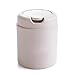 Produktbild Tofree Mini Mülleimer mit Spiegeln Deckel Kunststoff Mülltonne für Zuhause und Auto, Polypropylen, beige, 13 * 13 * 16cm