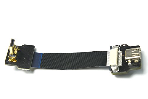 Neue schwarze FPV HDMI Kabel Micro Schnittstelle zu Mikro-weiblich für GH4 BMPCC A5000 A6000 A7S A7R 90 Grad DJI 5CM - 9