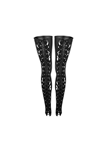 Preisvergleich Produktbild Noir Handmade Damen Strümpfe aus Powerwetlook 3XL