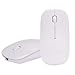 Produktbild HSAILST Bluetooth Maus Drahtlose Maus, Ultra-Dünne Tragbare Drahtlose Wiederaufladbare Leise Maus Kabellose Maus Optische Mäuse für PC Laptop Windows Notebook (Weiß)