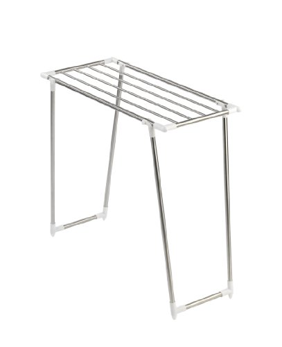 WENKO 3774020100 Wäschetrockner Profi Single – 5,5 m Trockenlänge, Edelstahl rostfrei, 87 x 79 x 39 cm, Silber matt - 4