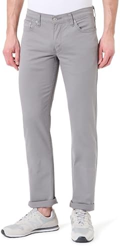 Levi's Pantaloni Uomo 511 Slim Grigio Acciaio, 30W/34L