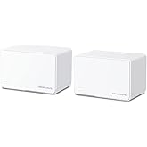 Mercusys Halo H80X 2-pack، AX3000Mbps، ثنائي النطاق، منافذ جيجابت، ما يصل إلى 150 جهازًا قابلاً للاتصال، تغطية تصل إلى 460 م&sup2;،