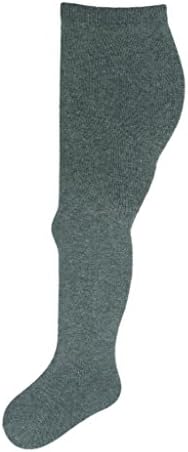 Girls Supersoft Cotton-Rich Tights - Pair (2-3 Years, Dark Grey Marl)