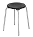 Produktbild Lotz Stapelhocker 3250.31, Gestell Edelstahl, Sitz PU Kunststoff schwarz, Höhe ca. 50 cm