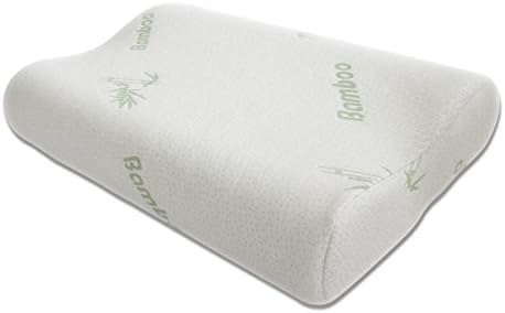 RoyalPie Memory Foam Pillow Hypoallergenic Contour Cervical for Neck Support and Pain Relief - Bamboo Fiber,15"x 23"