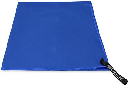 Microfiber towel in many sizes / 4colors - ultra absorbent - perfect microfiber sports towel, microfiber sauna towel, microfiber bath towel, Xxl beach towel quick drying with bag Luxamel (40x80, blue)
