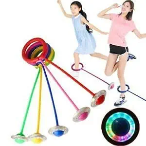 wizme 1 pcs Jump Rope Best Swing Ball Game for Boys Girls Kids Fun Exercise Skipping Toy Multicolor Pack of 1