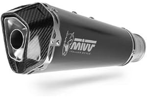 Scarico Mivv SLIP-ON DELTA RACE BLACK STANDARD Compatibile con TRIUMPH STREET TRIPLE R/S/RS 2017 > 2021 Euro4 > Euro5
