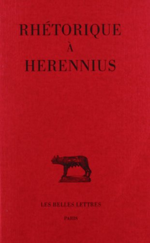 couverture de : Rh&eacute;torique &agrave; Herennius