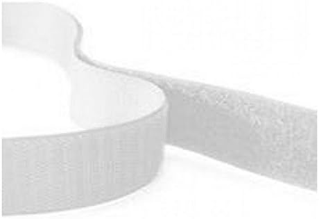 HomeOutdoor® 5m Hook and Loop Tape, White, 20mm / 2cm Wide Self Adhesive, Sticky Backed