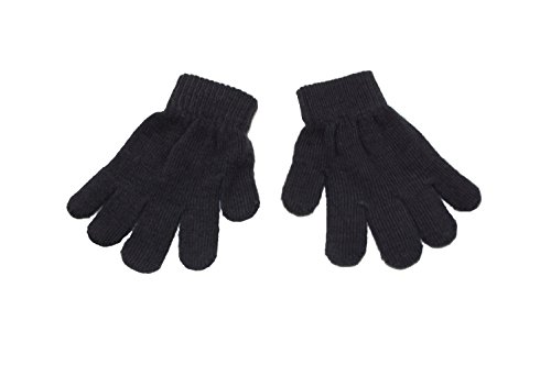 Baby toddler magic knitted gloves. Available in 6 colours; black, hot pink, navy blue, pale blue, red and winter white. (Navy Blue)