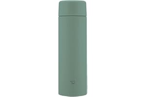 Zojirushi SM-ZB48-GM Wasserflasche, nahtlos, 499.8 ml (480 ml), Schraube, Edelstahlbecher, mattgrün, integrierte Unterlegscheibe, leicht zu reinigen, nur 2 Stück