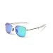 Produktbild WELUK Herren Aviator Sonnenbrille Polarisierte Verspiegelt Eckig 55mm UV400 Schutz