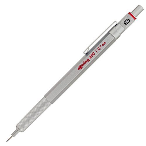 rOtring 600 - Matita a punta fine 0,7, colore: Argento