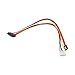 Produktbild WEIWEITOE-DE New 4Pin IDE Molex to 2 Serial ATA SATA Y Splitter Hard Drive Power Cable Standard Molex IDE Power Cable
