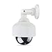 Price comparison product image L-San Outdoor 360° Rotation Imitation Dome Camera Fake Monitors Simulation Surveillance Camera with LED Lights