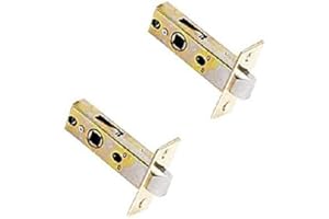 MACHSWON Pestillo tubular plano de acero inoxidable para puerta de 45 mm, 2 unidades