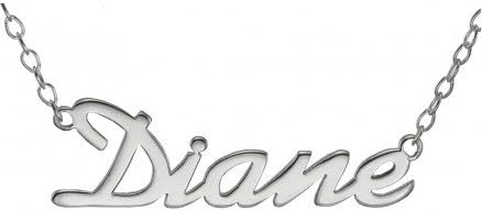 Solid 925 Sterling Silver Personalised Custom Unique Name Necklace | Choose Any Name | Including Sterling Silver Box Chain | Gift for her | Mothers Day Gift