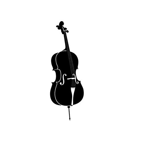 Preisvergleich Produktbild ljmljm Schwarz 31x100cm Violine kreative Geschnitzte Wandaufkleber 31x100cm