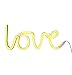 Produktbild A Little Lovely Company Love Neonröhren gelb