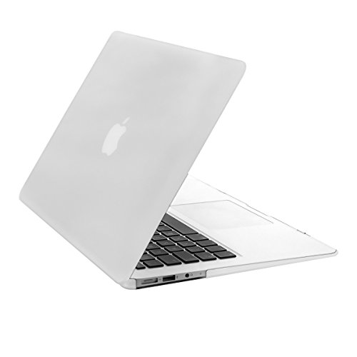kwmobile 3in1 Set: Crystal Hülle für Apple MacBook Air 13″ (Modelle ab Mitte 2011) Hard Case – transparente 2-teilige Schutzhülle Cover Tasche in Transparent + 12er Staubschutz-Set + Keyboard Skin Tastaturschutz - 2