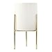 Price comparison product image Haihuic Flower Pots Indoor Modern Garden Plant Holder White Ceramic Planter Metal Stand Succulent Plant Cactus (L, Gold)