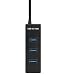 Produktbild Wokee USB-4-Port3 Häfen USB 3.0 Hub Splitter Adapter für PC Laptop Tablet,Hochgeschwindigkeits,Adapter Hub Mit Netzwerk Adapter (Schwarz)