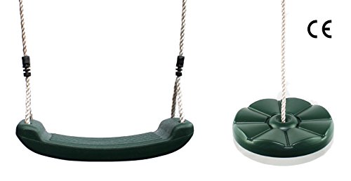Green Outdoor Kids Garden Swing Set Bundle By HIKS