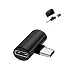 Produktbild LayOPO Type C Adapter für Xiaomi 6 / 6X / MIX2 / MIX2 / Note3 / Huawei Mate10 / P20, Typ C auf 3,5 mm Audio AUX Klinken-Adapter unterstützt HiFi-Klangqualität