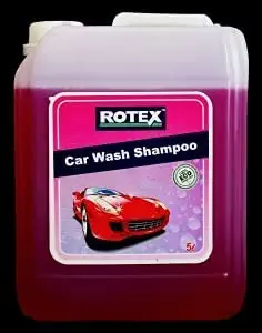 ROTEX Car Wash Shampoo 5Ltr pH Neutral, Extreme Suds Snow White Foam, Highly Effective on Dust and Grime