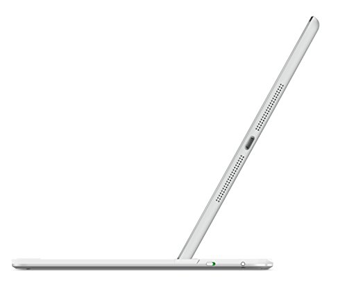 Logitech Ultrathin Magnetic Clip-On Keyboard Cover für iPad Air 2 (kabellose Bluetooth-Tastatur und Halterung, deutsches Tastaturlayout QWERTZ) weiß - 4