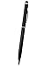 Produktbild Style Icon Slim Stylus & Ballpoint Pen (Black) for iPhone 5/5s/5c iPad Air mini iPhone 5/5s/5c 4 2 3 3G 3Gs 4 4S Samsung S5 S4 S3 Note 3 2 I9100 S5830 Htc NEXUS 7 all smart phones and Tablets by G4GADGET®