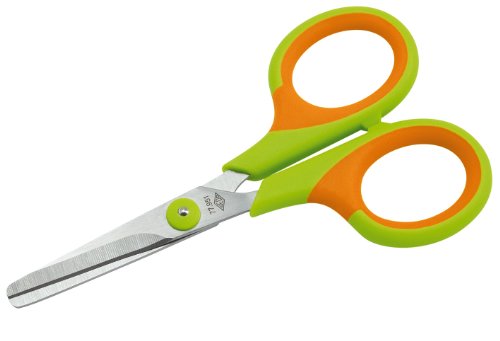 WEDO Kinderschere SOFT-KID Linkshänder 11,5 cm/77951 grün/orange rund links