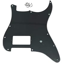 Battipenna Allparts Nero Per Fender Stratocaster, 3 Strati (B/W/B), 1 Humbucker E 1 Foro Potenziometro. Nuovo!