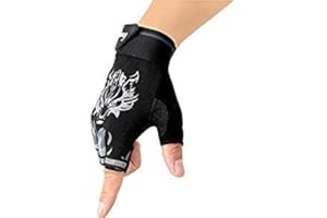 YJZQ Kids Children Sports Half Finger Gloves Mittens Breathable & Non-slip Cycling Gloves Shockproof Fingerless Gloves for for Riding Motorcycle Bike Camping Hiking Climbing Fitness UV protection Gloves