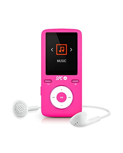 SPC Colour Sound Reproductor Rosa MP4 extrafino con Radio FM y Memoria de 8GB