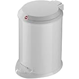 Hailo - Cubo Pedal 4L. Blanco 0704-410