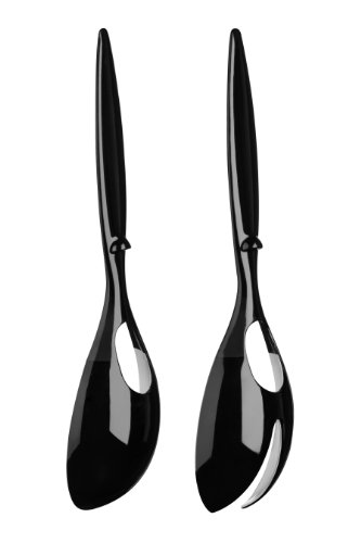 Premier Housewares 0805302 Salatbesteck, Kunststoff, Schwarz / Weiß - 2