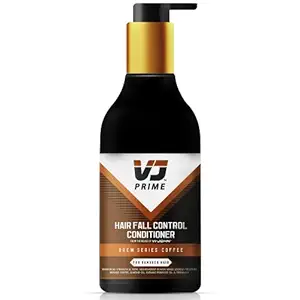 VJ PRIME Hair Fall Control Conditioner Brew Series Coffee |Enriched with Almond Oil, Evening Primrose Oil, & Trehalose | For Damaged Hair | Reinforces Strength & Nourishment in hair while Locking Moisture - 300 ml