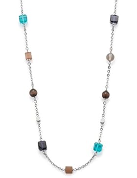 Leonardo Jewels Damen Halskette Siena Edelstahl Glas braun 100 cm 016383